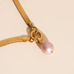 Pink Pearl Necklace Charm by Oh Clementine