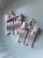 Pink Pinstripe Bows by Shop Something Earthy