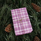 Pink Plaid Wrapping Paper, Gift Wrap for Birthdays, Holidays, Housewarming, Baby Showers, Special Occasions by Printify