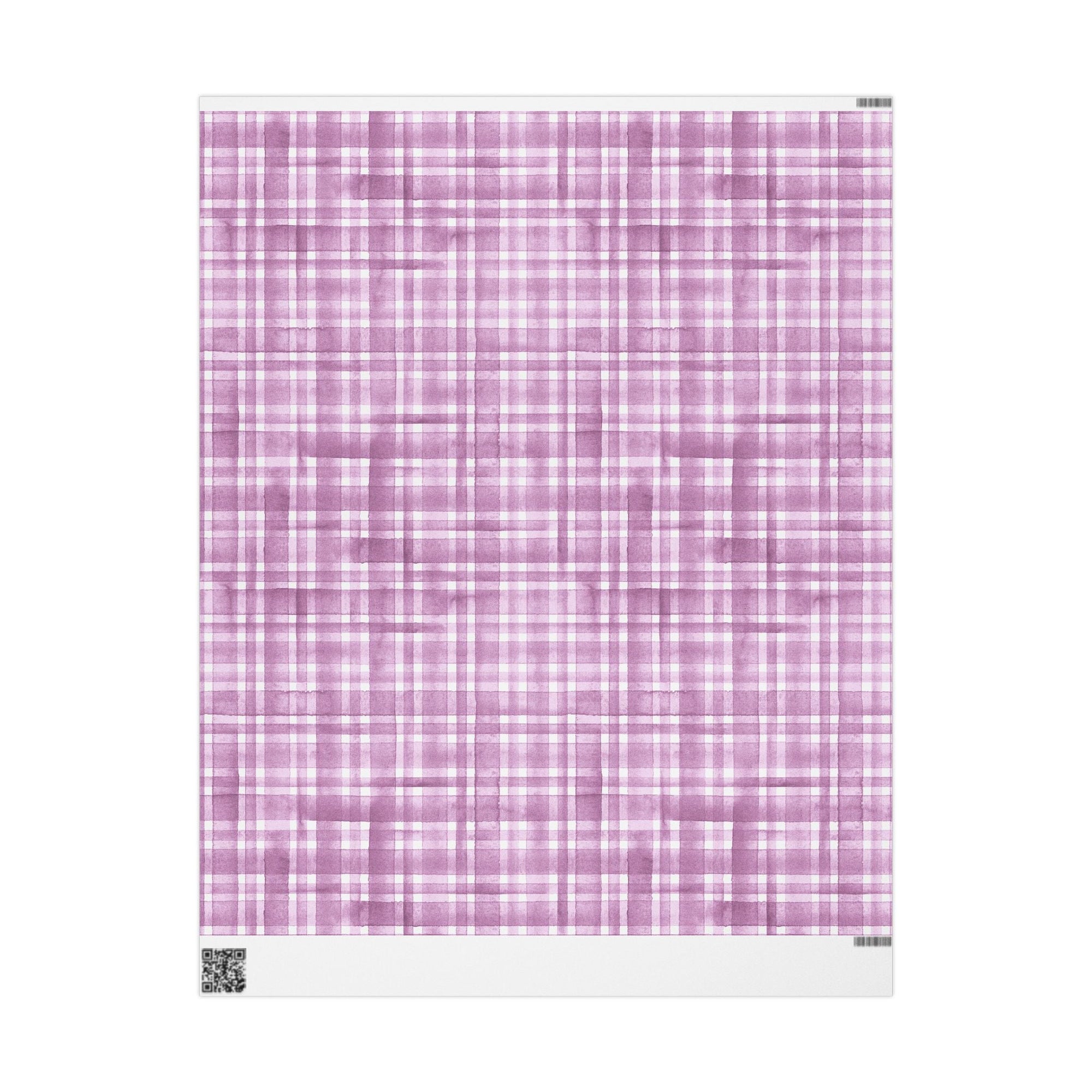 Pink Plaid Wrapping Paper, Gift Wrap for Birthdays, Holidays, Housewarming, Baby Showers, Special Occasions