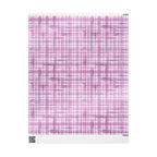 Pink Plaid Wrapping Paper, Gift Wrap for Birthdays, Holidays, Housewarming, Baby Showers, Special Occasions by Printify