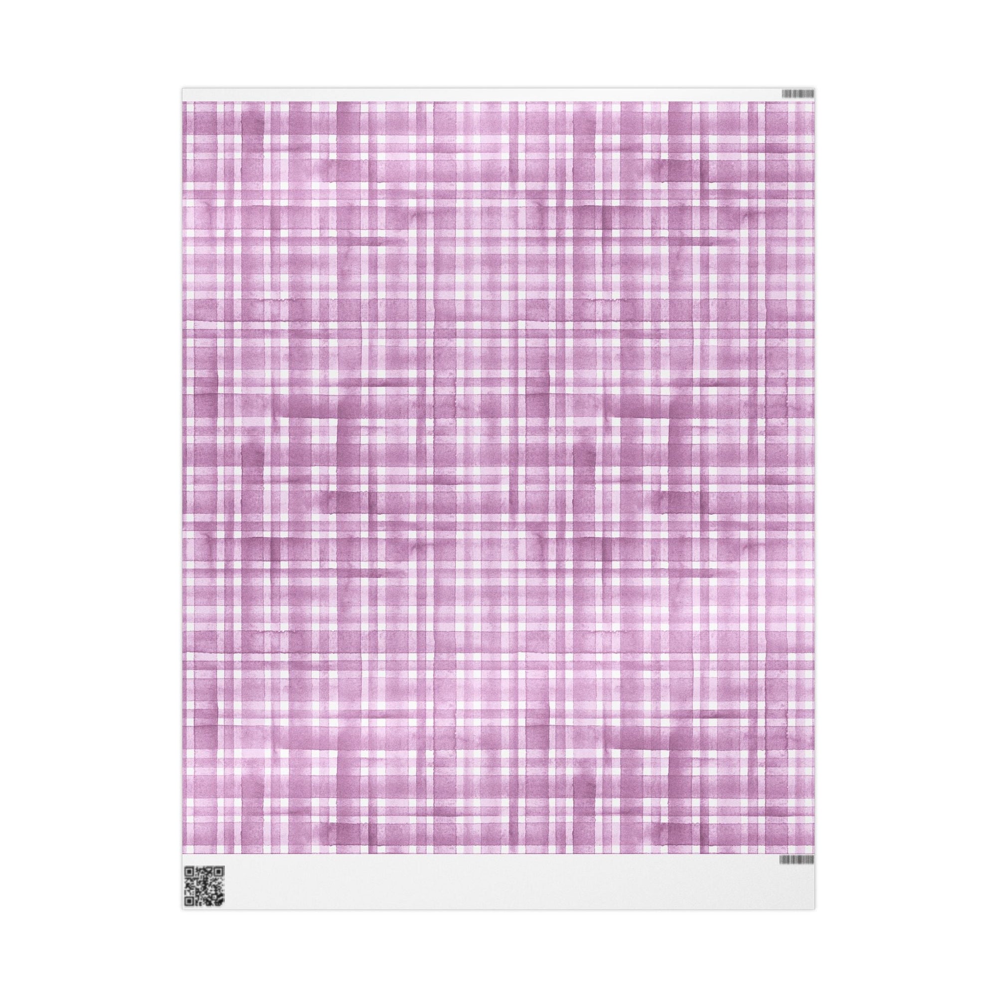 Pink Plaid Wrapping Paper, Gift Wrap for Birthdays, Holidays, Housewarming, Baby Showers, Special Occasions