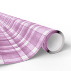 Pink Plaid Wrapping Paper, Gift Wrap for Birthdays, Holidays, Housewarming, Baby Showers, Special Occasions by Printify