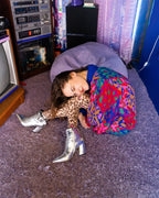 Pink Pop Leopard Print Sheer Tights by Sock Candy