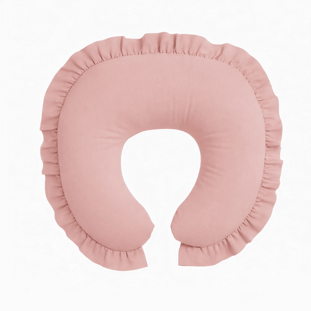Pink Ruffle Nursing Pillow Cover La Vie Bien Pink Ruffle Nursing Pillow Cover