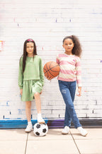Pink Rugby Stripe T-Shirt Shirts/Tops La Vie Bien Pink Rugby Stripe T-Shirt