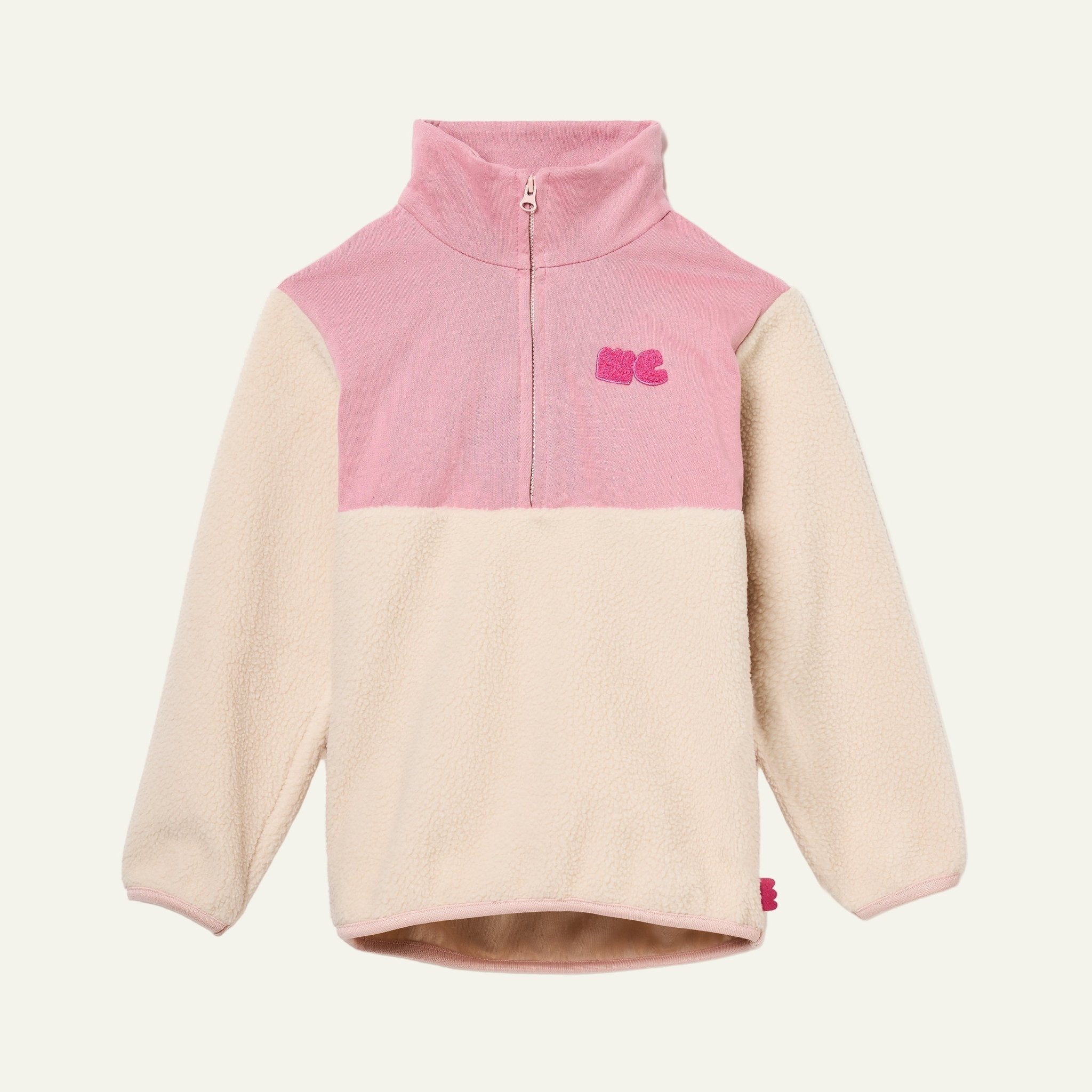 Pink Sherpa Zip up Jackets La Vie Bien Pink Sherpa Zip up