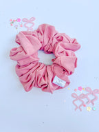 Pink Solid Oversized Scrunchy by Evie Pearl Handmade