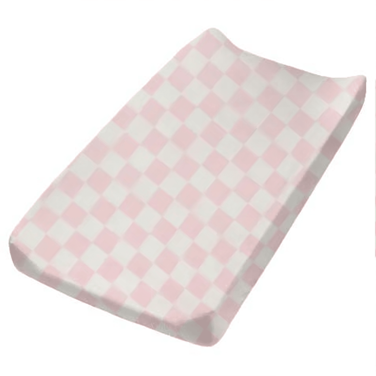 Pink Sugar Checkered Changing Pad Cover La Vie Bien Pink Sugar Checkered Changing Pad Cover