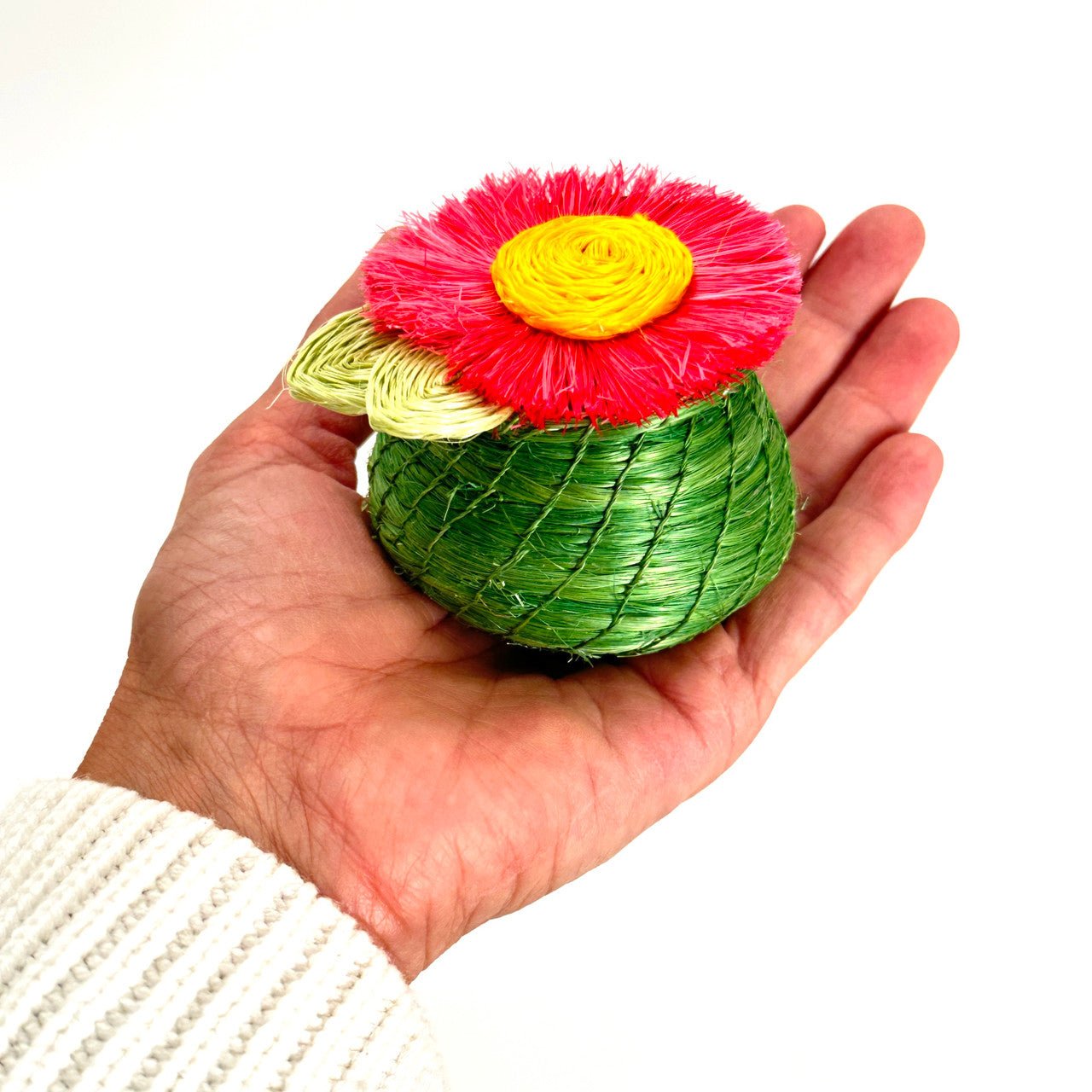 Pink Sunflower Tiny Basket La Vie Bien Pink Sunflower Tiny Basket