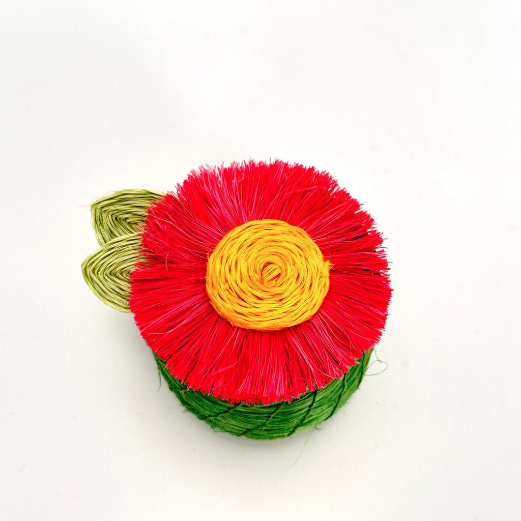 Pink Sunflower Tiny Basket La Vie Bien Pink Sunflower Tiny Basket