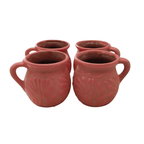 Pink Talavera Mug | Authentic Handmade Mexican Clay Jarrito Talavera Mug La Vie Bien Pink Talavera Mug | Authentic Handmade Mexican Clay Jarrito