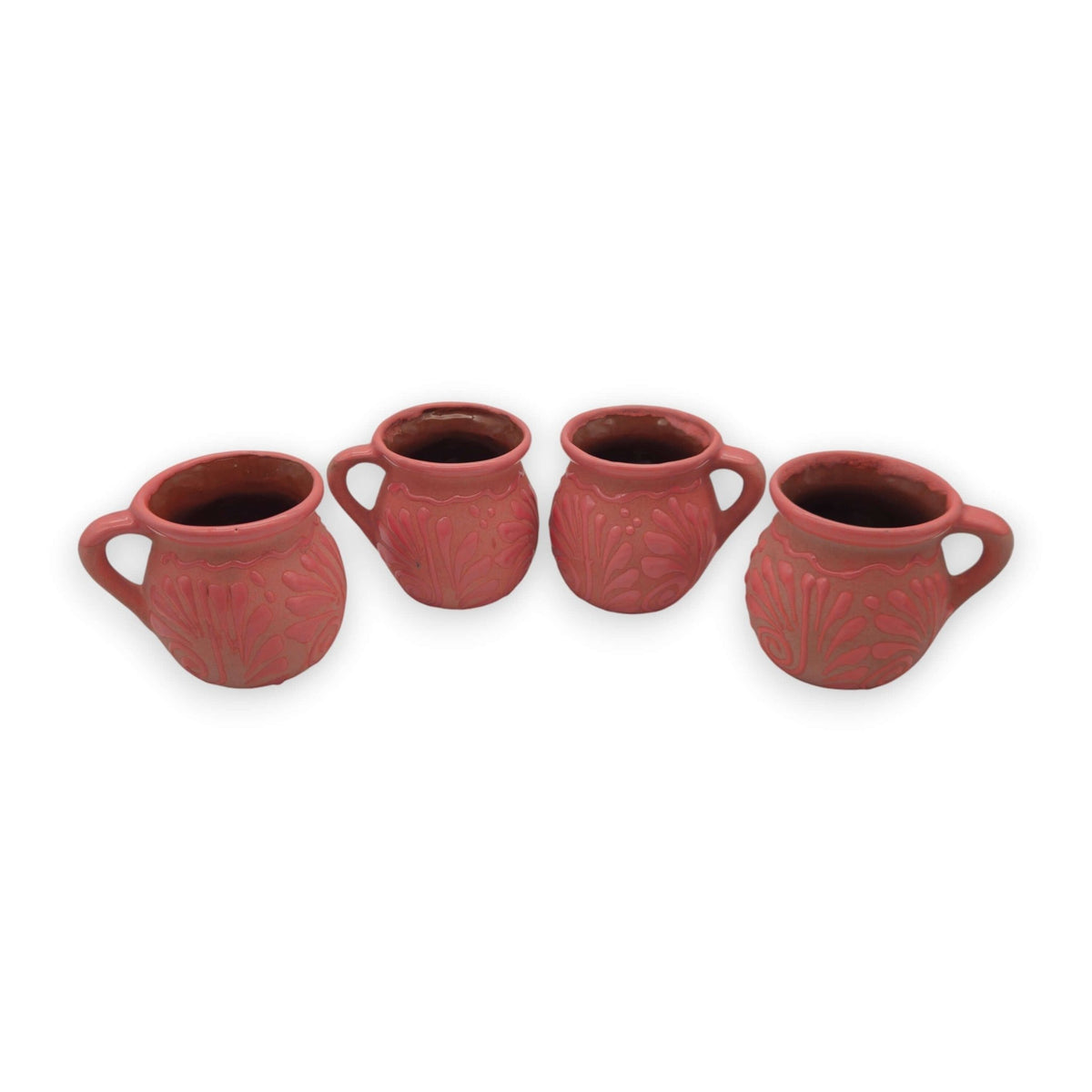 Pink Talavera Mug | Authentic Handmade Mexican Clay Jarrito Talavera Mug La Vie Bien Pink Talavera Mug | Authentic Handmade Mexican Clay Jarrito