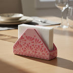 Pink Talavera Napkin Holder | Floral Glazed Design Talavera Napkin Holder La Vie Bien Pink Talavera Napkin Holder | Floral Glazed Design