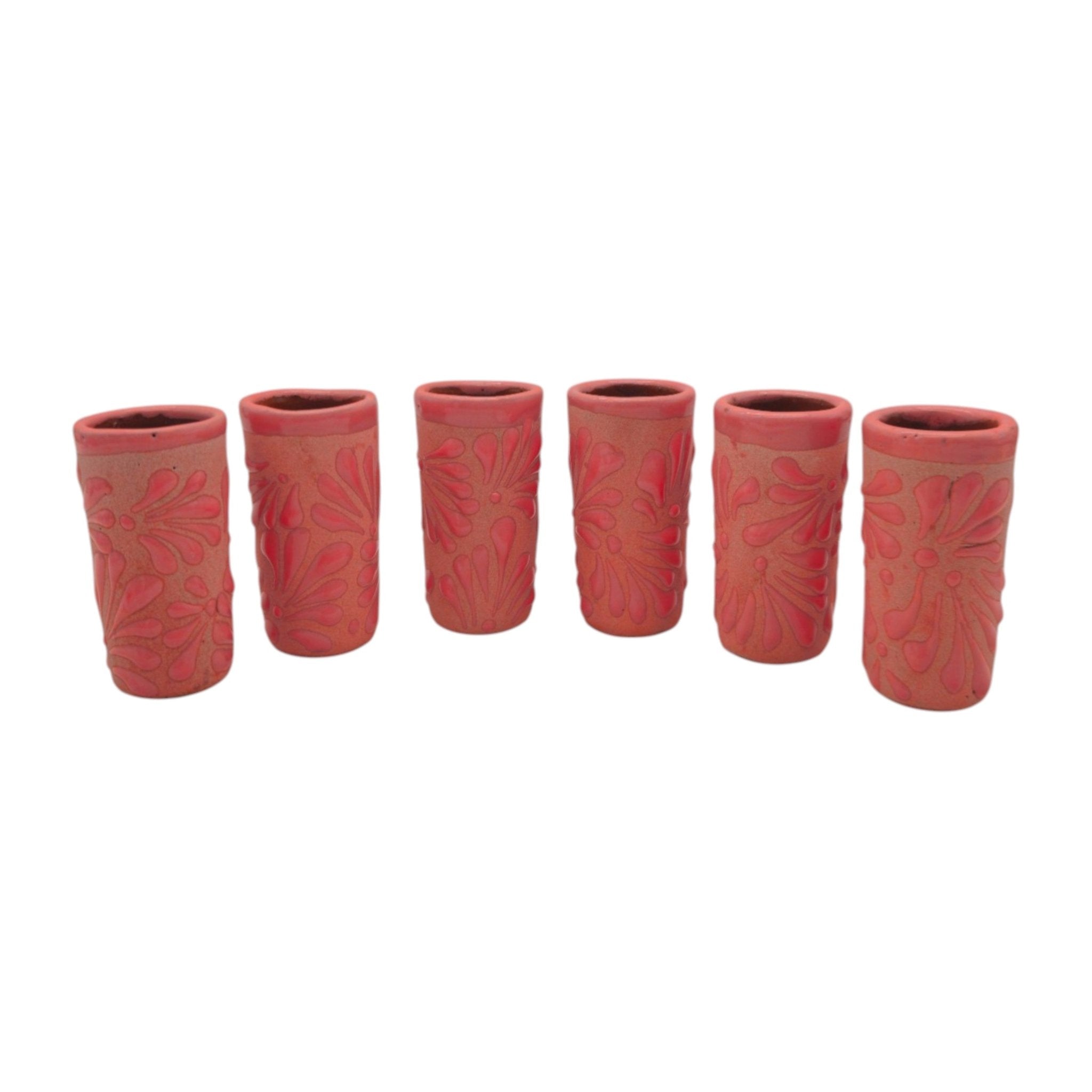 Pink Talavera Shot Glass | Handmade Ceramic Favor Mexican Shot Glass La Vie Bien Pink Talavera Shot Glass | Handmade Ceramic Favor