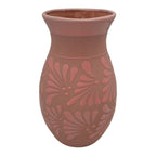 Pink Talavera Vase | Handmade Floral Pottery