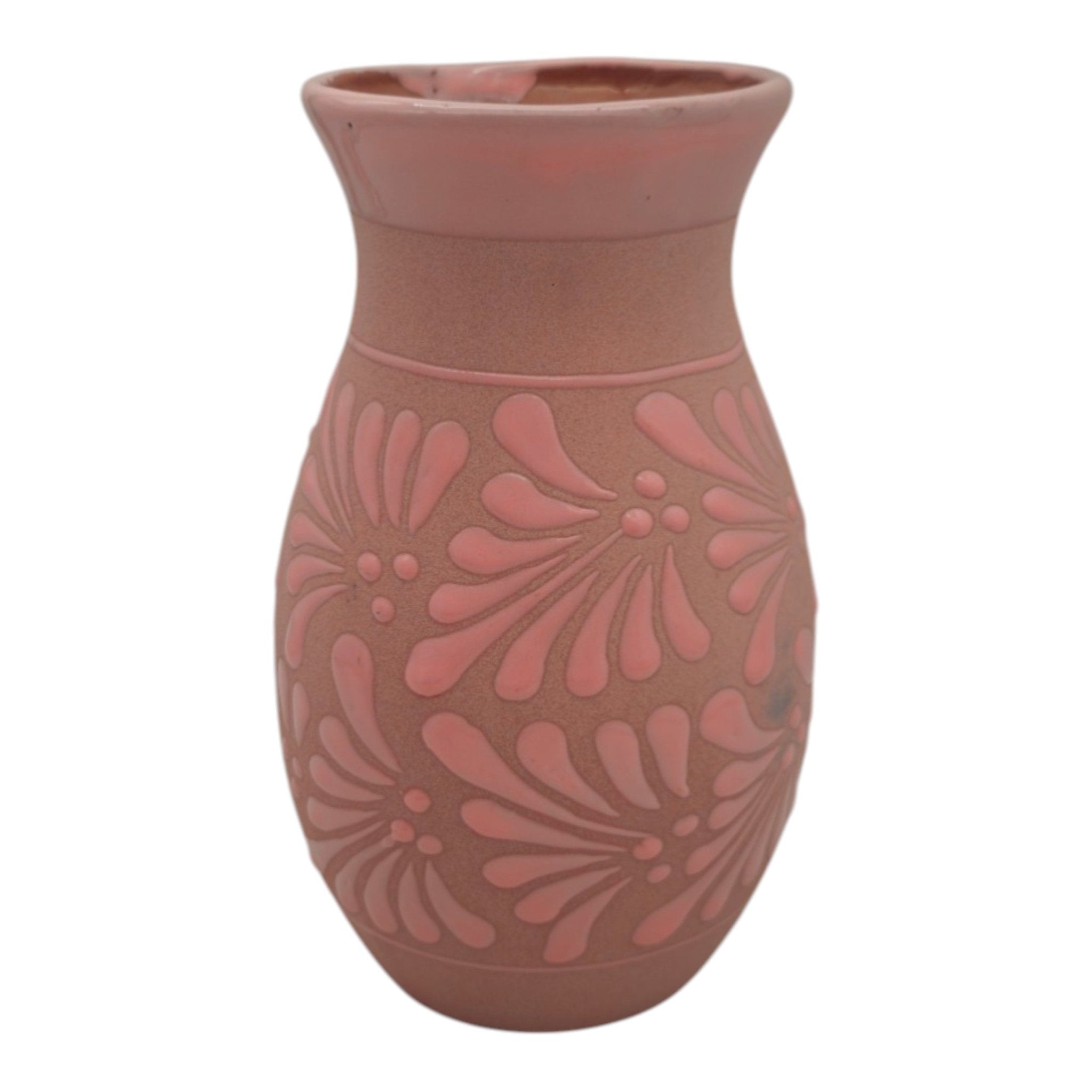 Pink Talavera Vase | Handmade Floral Pottery Talavera Planter La Vie Bien Pink Talavera Vase | Handmade Floral Pottery