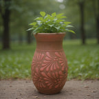 Pink Talavera Vase | Handmade Floral Pottery Talavera Planter La Vie Bien Pink Talavera Vase | Handmade Floral Pottery
