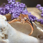 Pink Topaz Heart Ring Ring La Vie Bien Pink Topaz Heart Ring