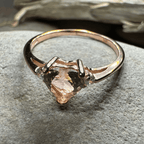 Pink Topaz Heart Ring Ring La Vie Bien Pink Topaz Heart Ring