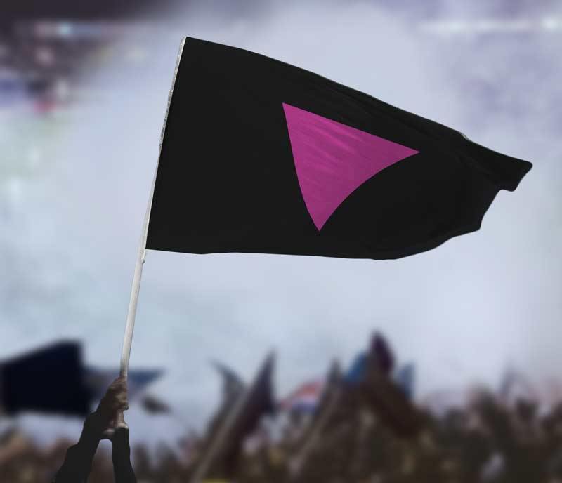Pink Triangle LGBT Pride Flag Flag La Vie Bien Pink Triangle LGBT Pride Flag