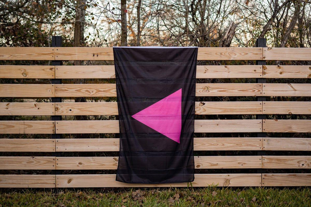 Pink Triangle LGBT Pride Flag Flag La Vie Bien Pink Triangle LGBT Pride Flag