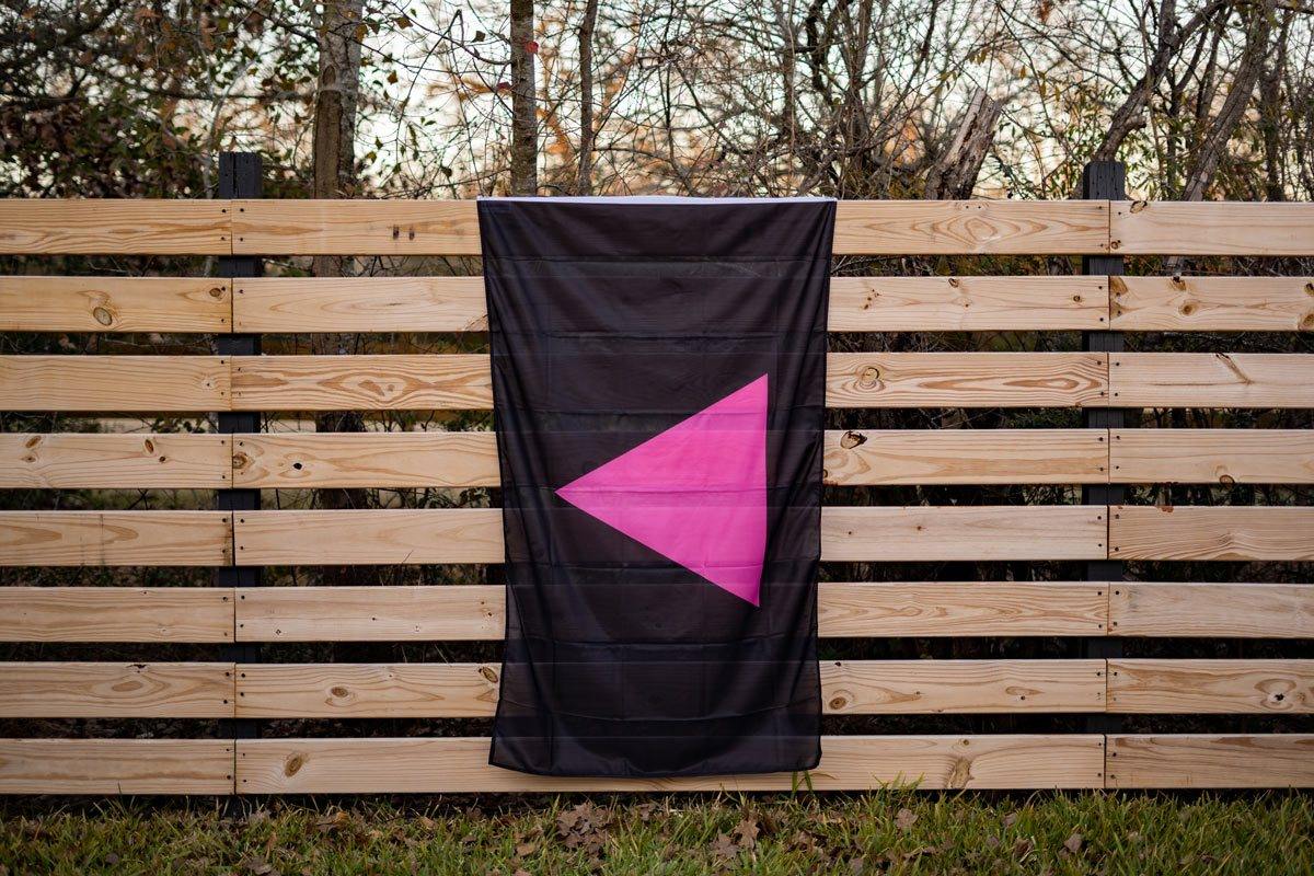 Pink Triangle LGBT Pride Flag Flag La Vie Bien Pink Triangle LGBT Pride Flag