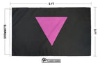 Pink Triangle LGBT Pride Flag Flag La Vie Bien Pink Triangle LGBT Pride Flag