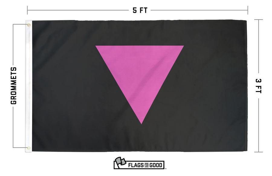Pink Triangle LGBT Pride Flag Flag La Vie Bien Pink Triangle LGBT Pride Flag