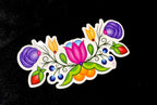 Pink Tulip Ojibwe Floral Sticker