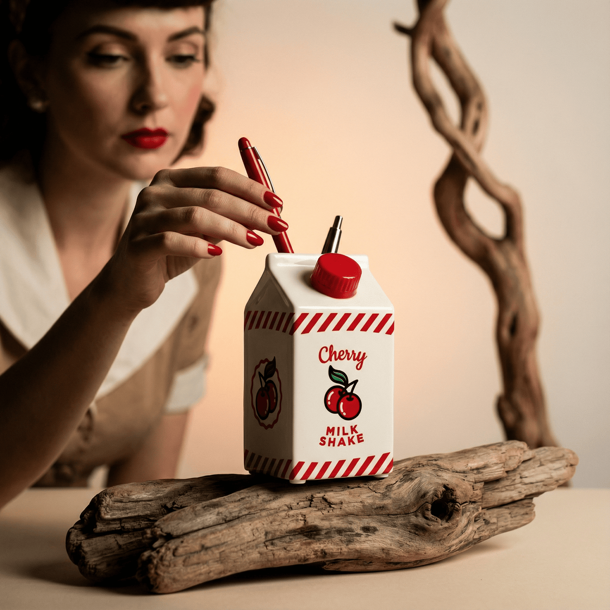 Pinup Girl Desk Set | Notebook, Pen Cup, and Pen Gift Bundle Gift Set La Vie Bien Pinup Girl Desk Set | Notebook, Pen Cup, and Pen Gift Bundle