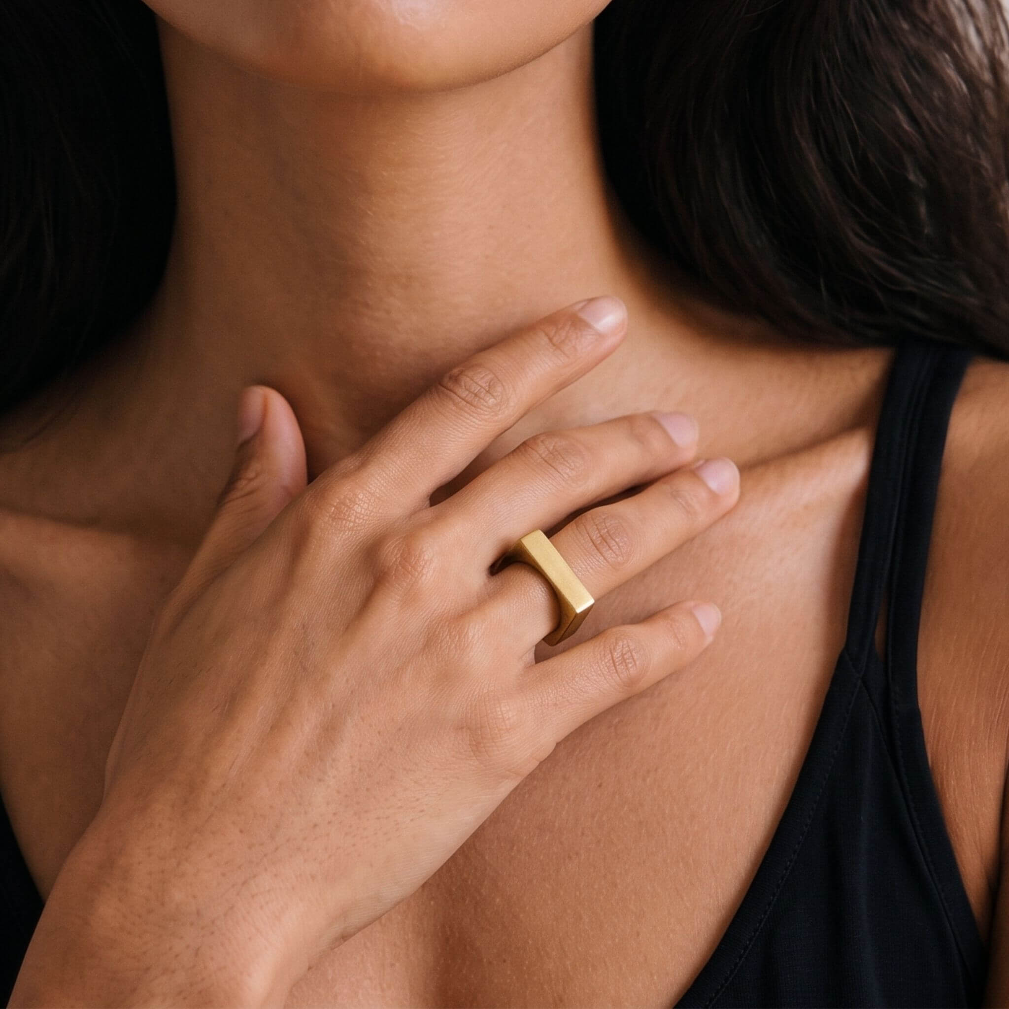 Pira Square Stackable Rings Rings La Vie Bien Pira Square Stackable Rings