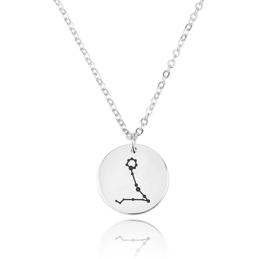 Pisces Celestial Constellation Disk Necklace La Vie Bien Pisces Celestial Constellation Disk Necklace