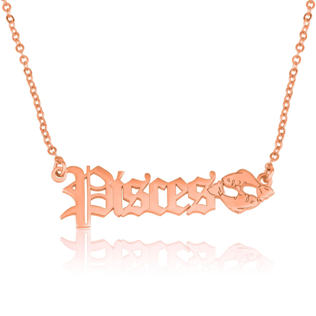 Pisces Symbol Necklace