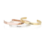 Pisces Zodiac Engraved Cuff Bracelet La Vie Bien Pisces Zodiac Engraved Cuff Bracelet
