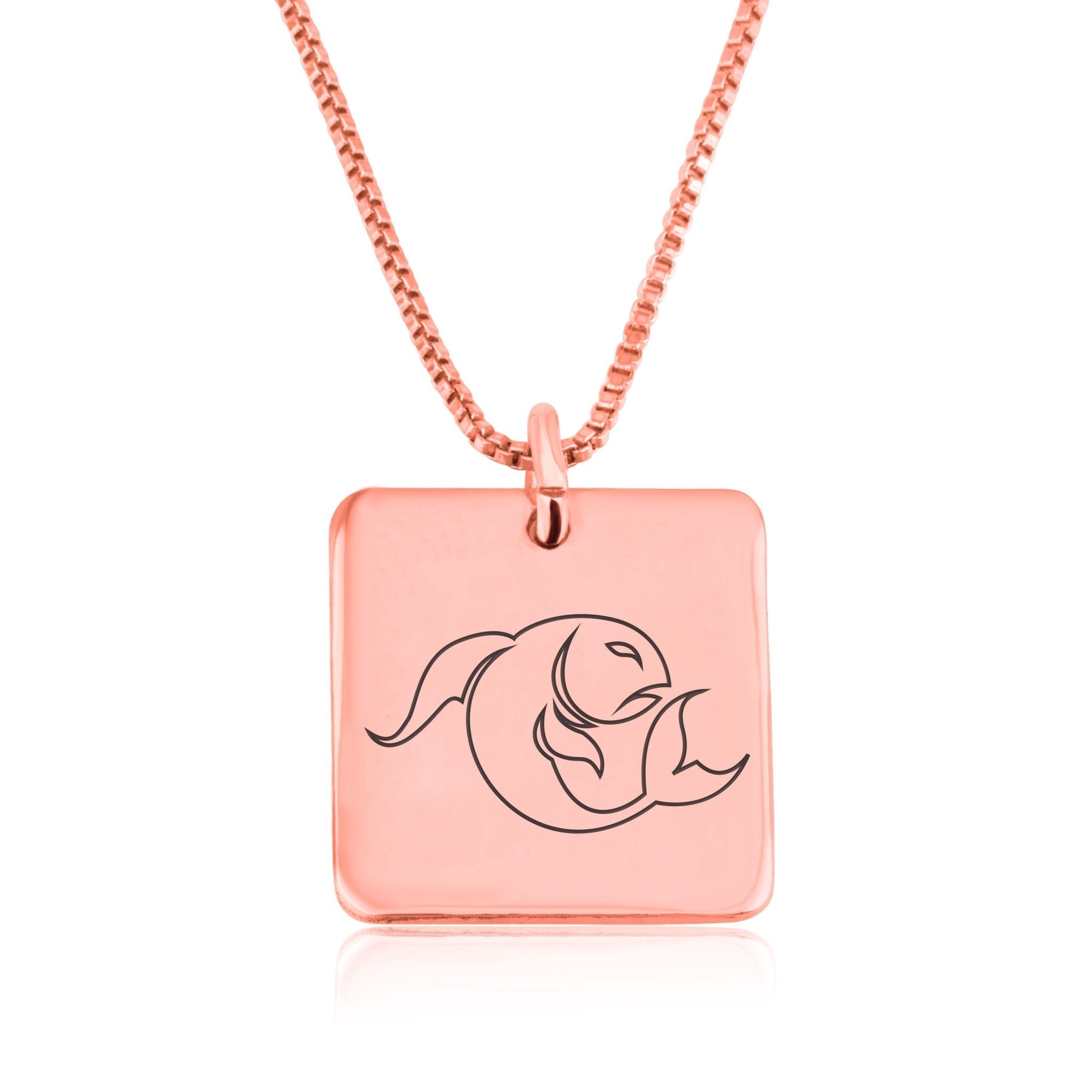 Pisces Zodiac Necklace La Vie Bien Pisces Zodiac Necklace