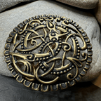 Pitney Celtic Viking Brooch - Bronze Historical Reproduction Pin Brooch La Vie Bien Pitney Celtic Viking Brooch - Bronze Historical Reproduction Pin