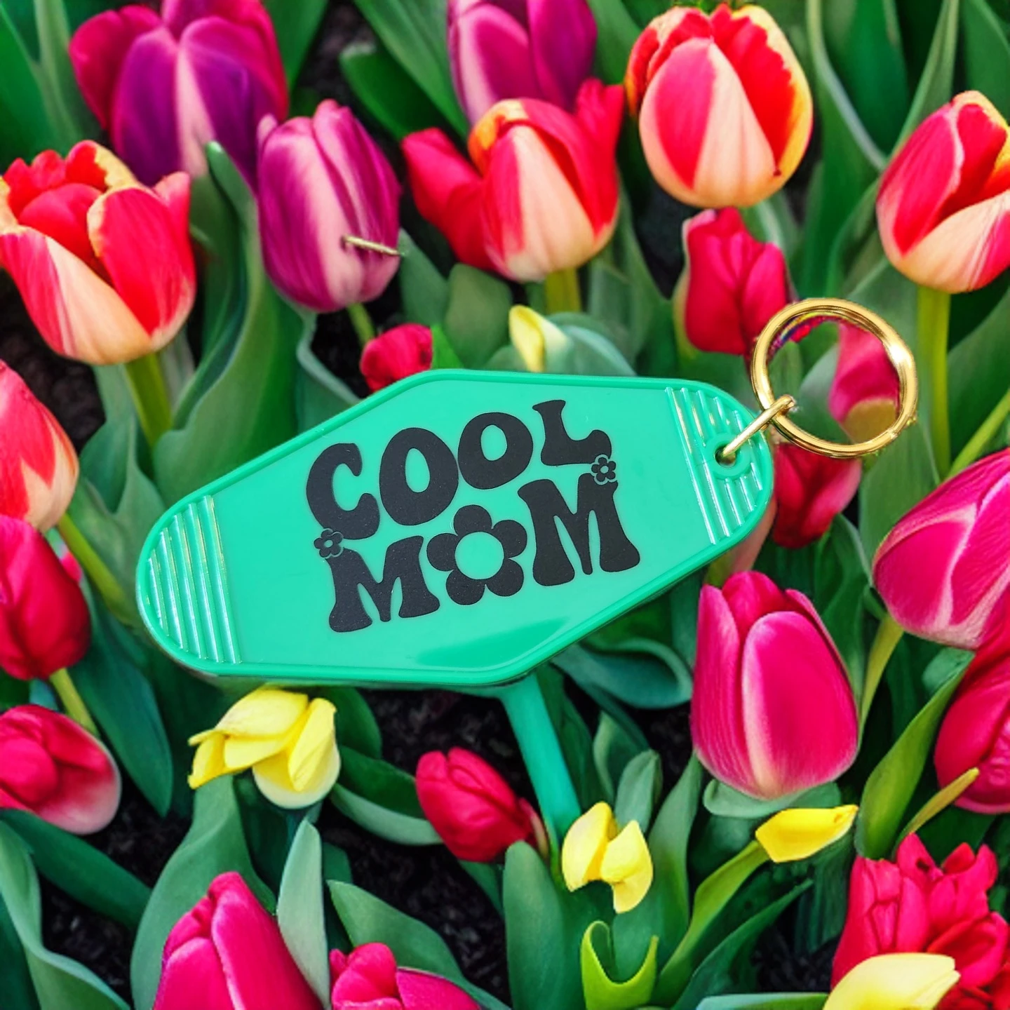 Cool Mom Motel Keychain by Hoosier Handkerchief Company