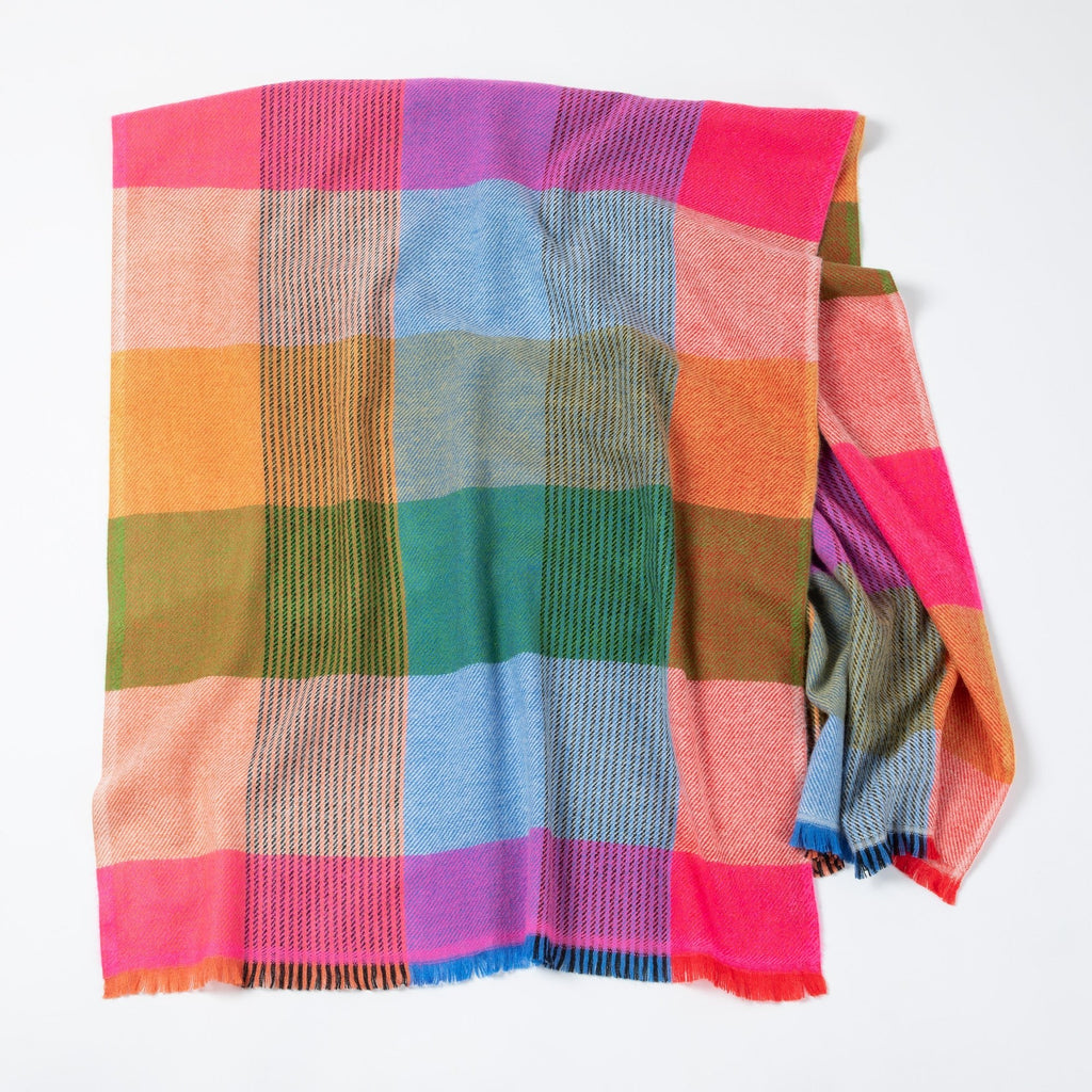 Plaid Chunky Scarf Scarves & Bandanas La Vie Bien Plaid Chunky Scarf