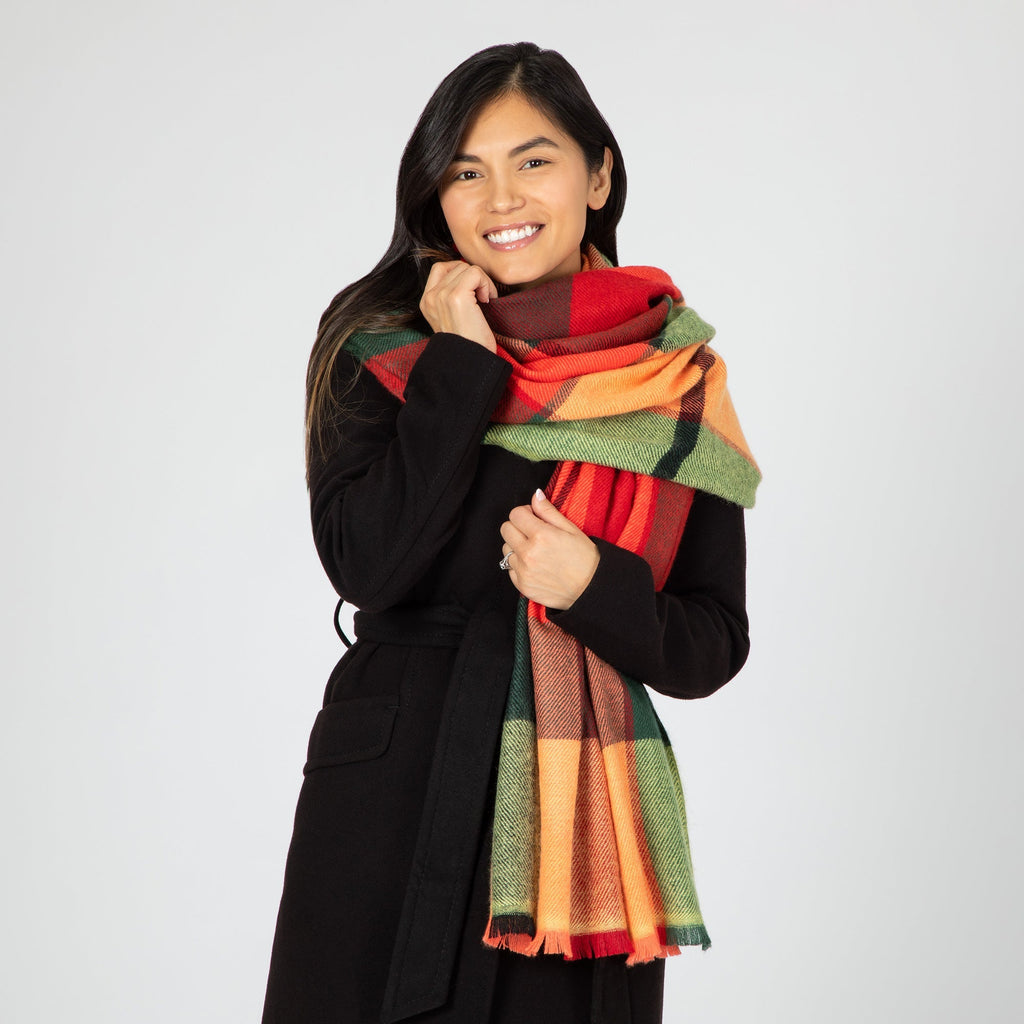 Plaid Chunky Scarf Scarves & Bandanas La Vie Bien Plaid Chunky Scarf