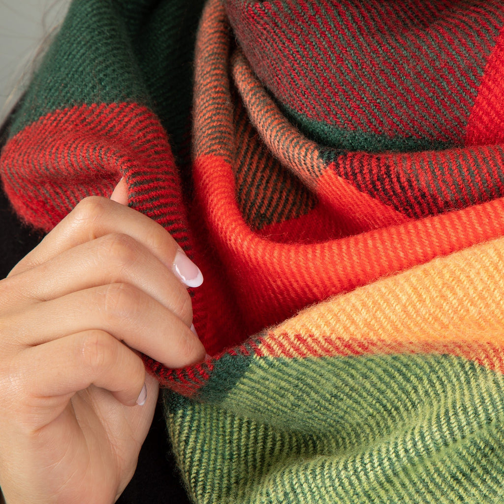 Plaid Chunky Scarf Scarves & Bandanas La Vie Bien Plaid Chunky Scarf