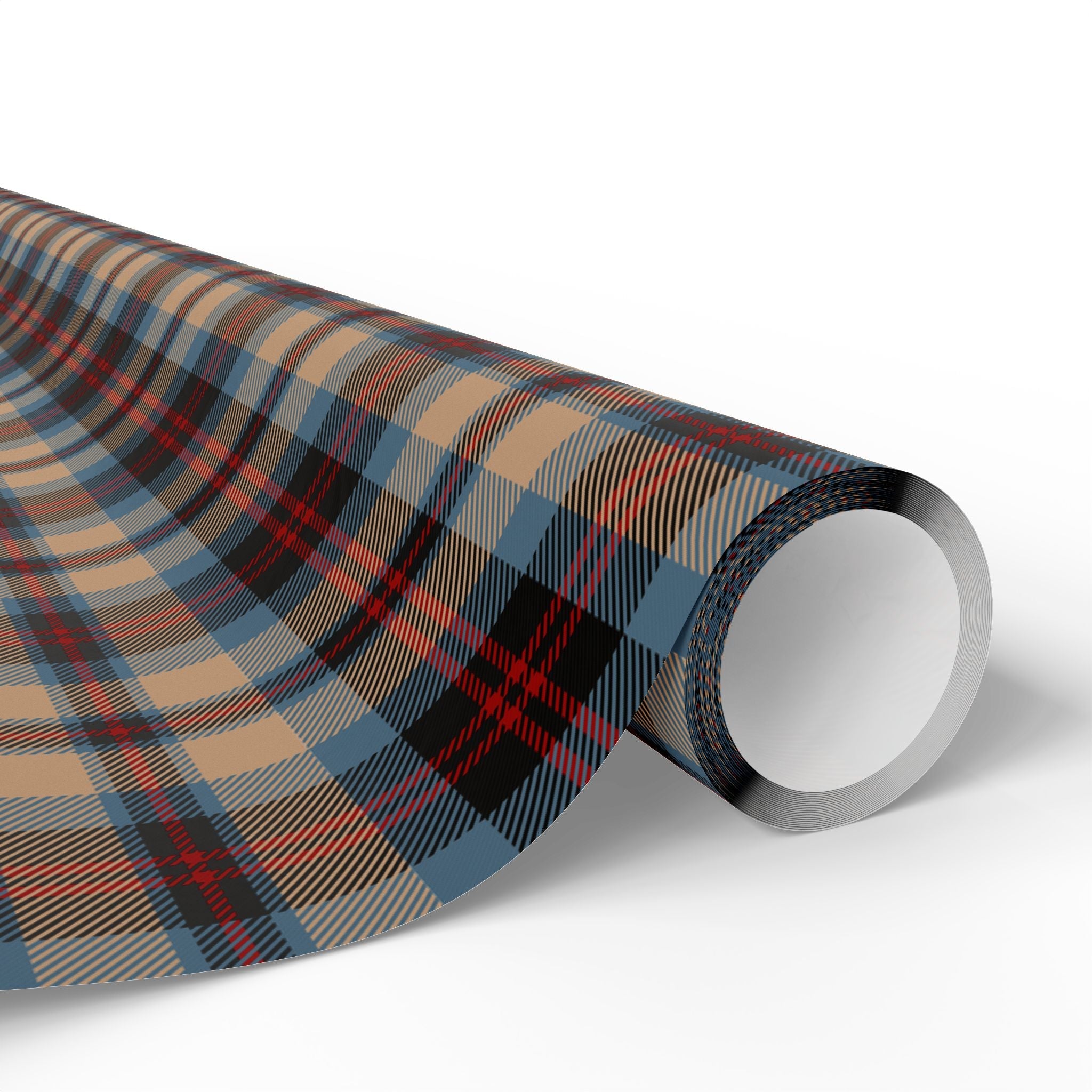 Plaid Gift Wrap Paper - Old School Design