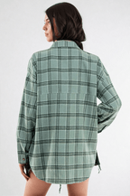 Plaid Serenity Shirt by FitKitty Culture™ Shirt La Vie Bien Plaid Serenity Shirt by FitKitty Culture™
