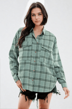 Plaid Serenity Shirt by FitKitty Culture™ Shirt La Vie Bien Plaid Serenity Shirt by FitKitty Culture™