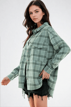 Plaid Serenity Shirt by FitKitty Culture™ Shirt La Vie Bien Plaid Serenity Shirt by FitKitty Culture™