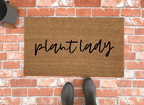 Plant Lady Doormat by Nickel Designs Custom Doormats