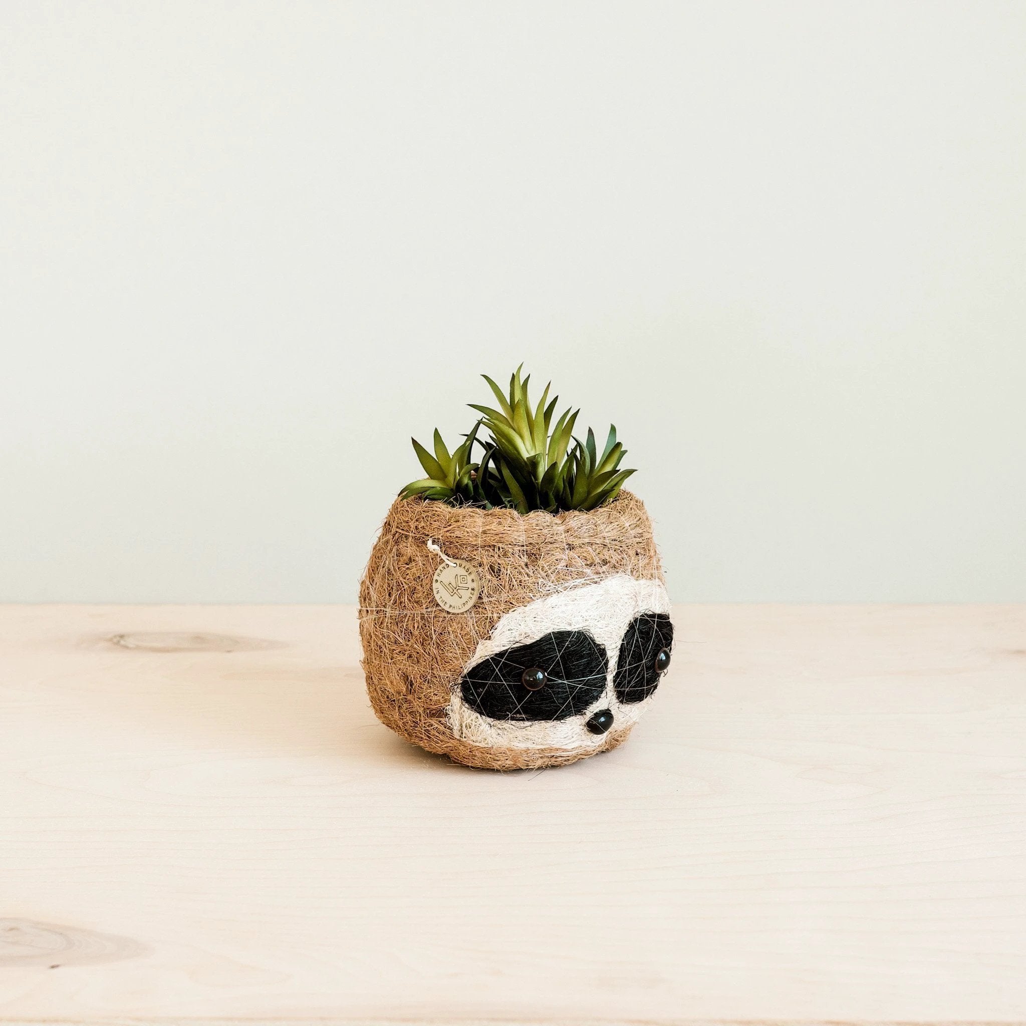 Three-tone Sloth Coco Coir Planter - Handmade Planters | LIKHÂ by LIKHÂ