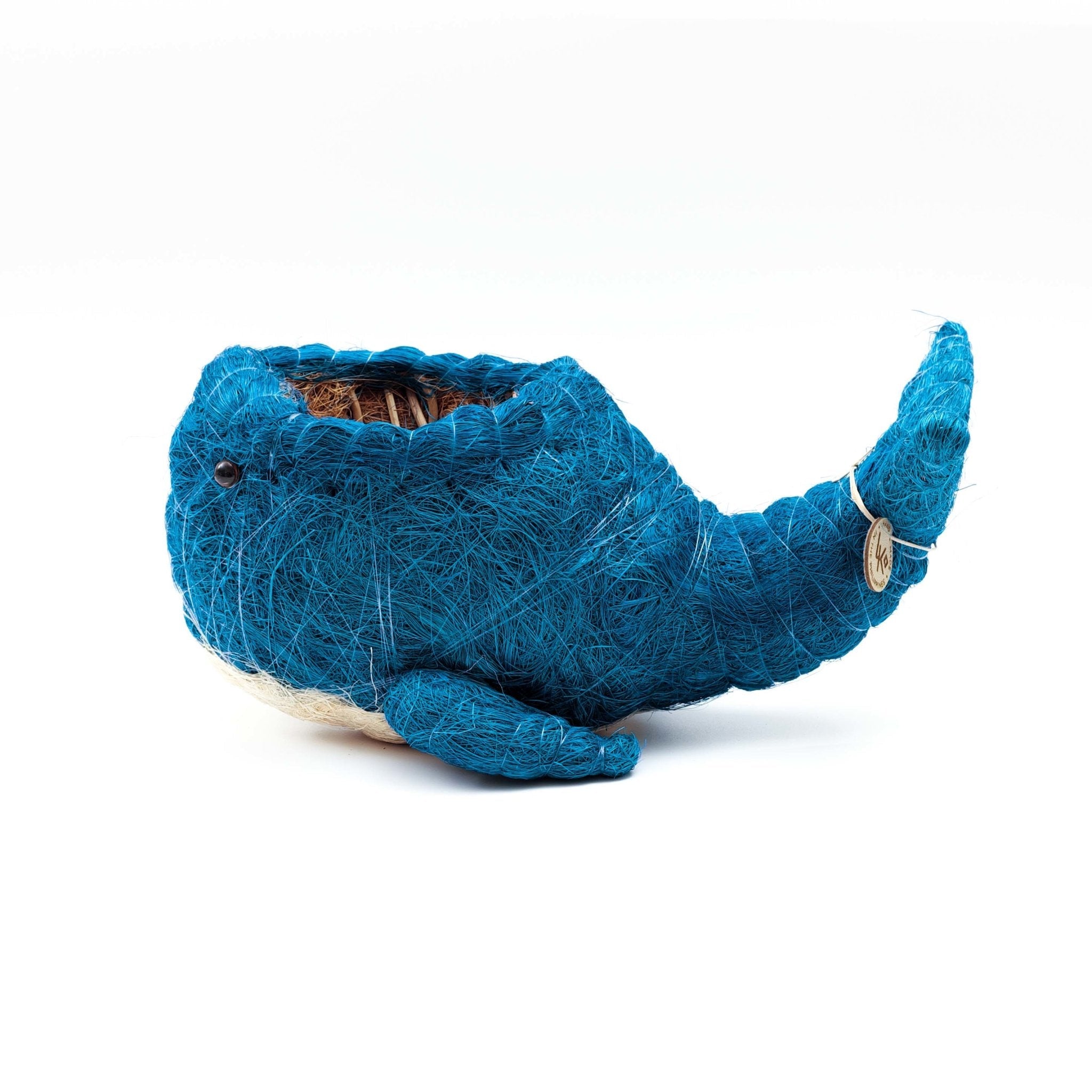 Wicker Whale Planter - Coco Planter | LIKHÂ