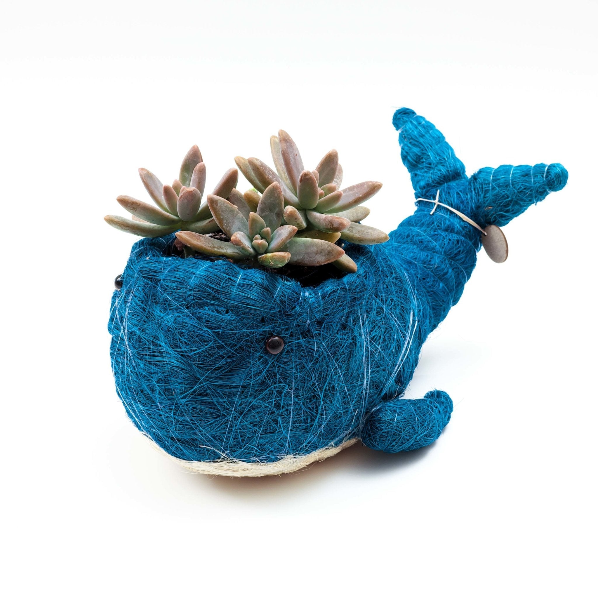 Wicker Whale Planter - Coco Planter | LIKHÂ