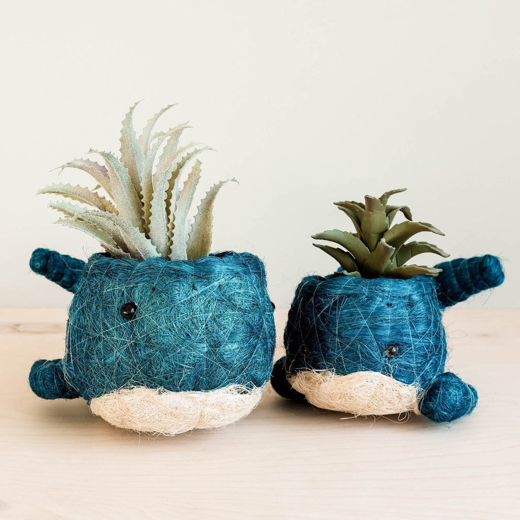 Wicker Whale Planter - Coco Planter | LIKHÂ